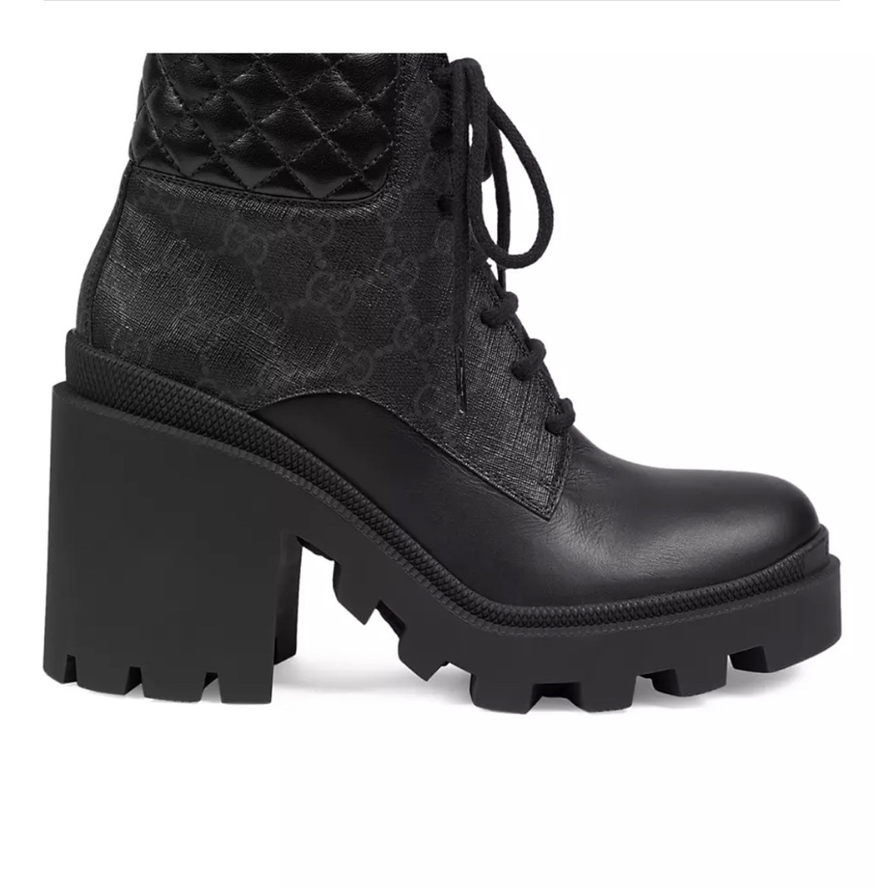 Gucci combat boots from saks. Womans size 8
